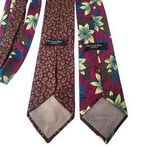 Christian Dior Monsieur Men Tie Lot Italian Silk   #327
